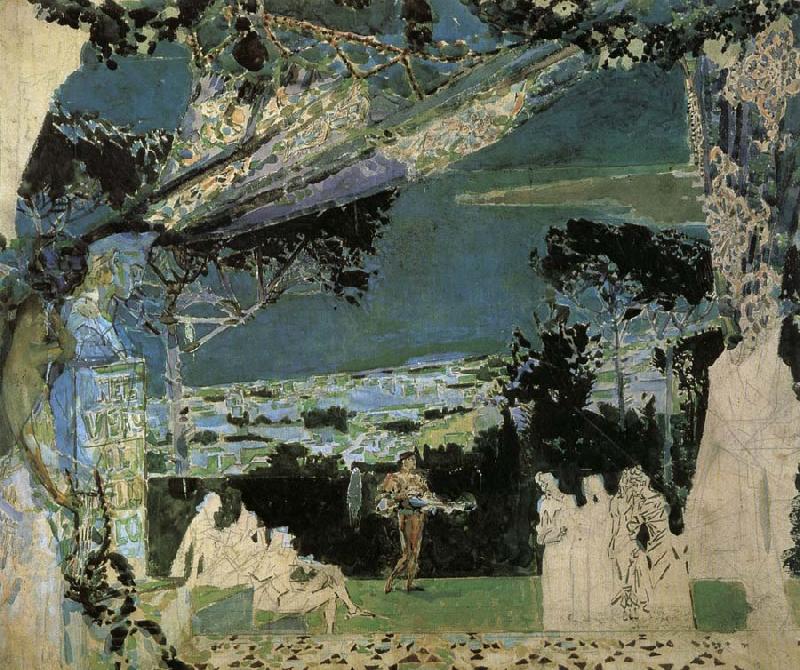 Mikhail Vrubel Italy.A.Night in Naples Germany oil painting art